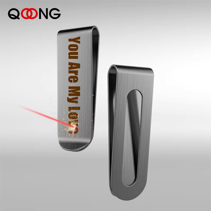 Money Clip Slim - Tùy Chỉnh Chữ Thép Không Gỉ