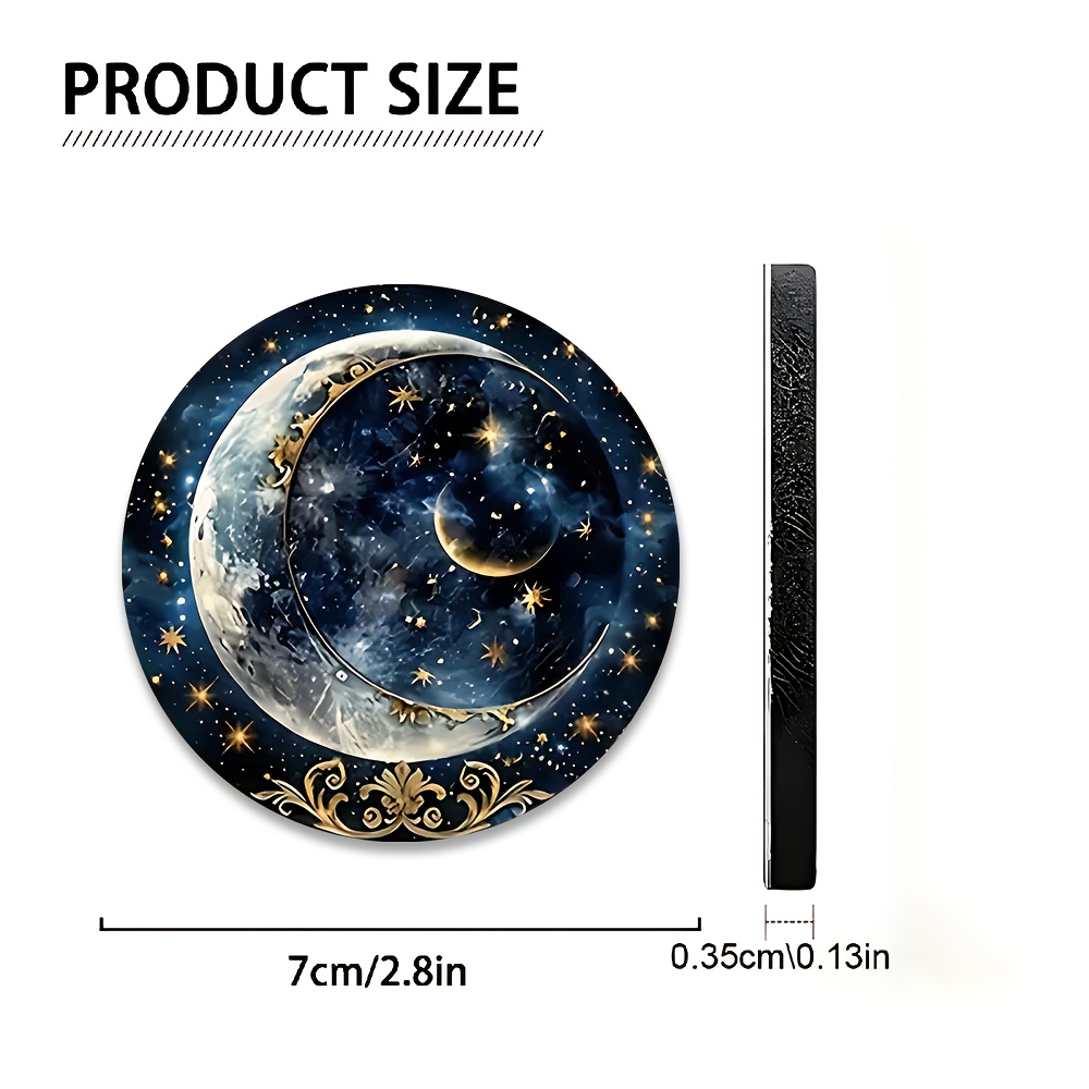 2pcs Starry Night Moon Car Cup - đánh giá và giá Men Accessories Elegant