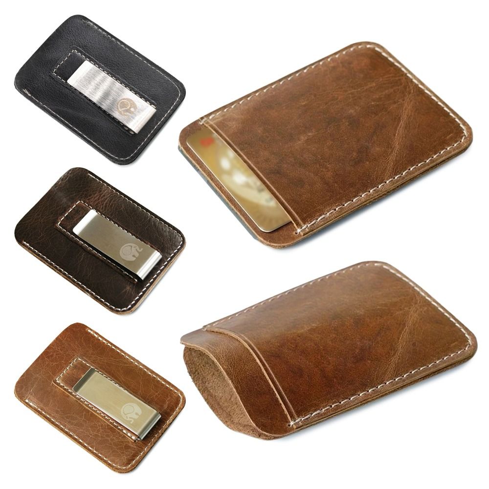 New Leather Genuine Leather Mo - đánh giá và giá Money Clip Slim
