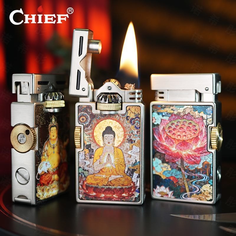 Retro Windproof CHIEF Lighter  - đánh giá và giá Men Accessories Elegant