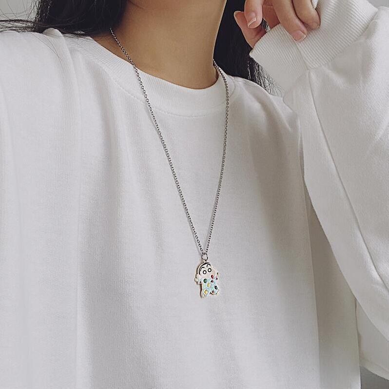 Crayon Shin-chan cartoon neckl - đánh giá và giá Men Accessories Style