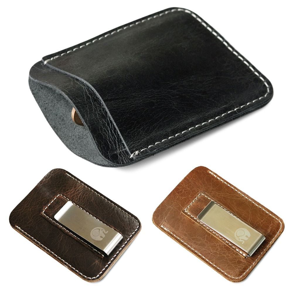 New Leather Genuine Leather Mo - đánh giá và giá Money Clip Slim