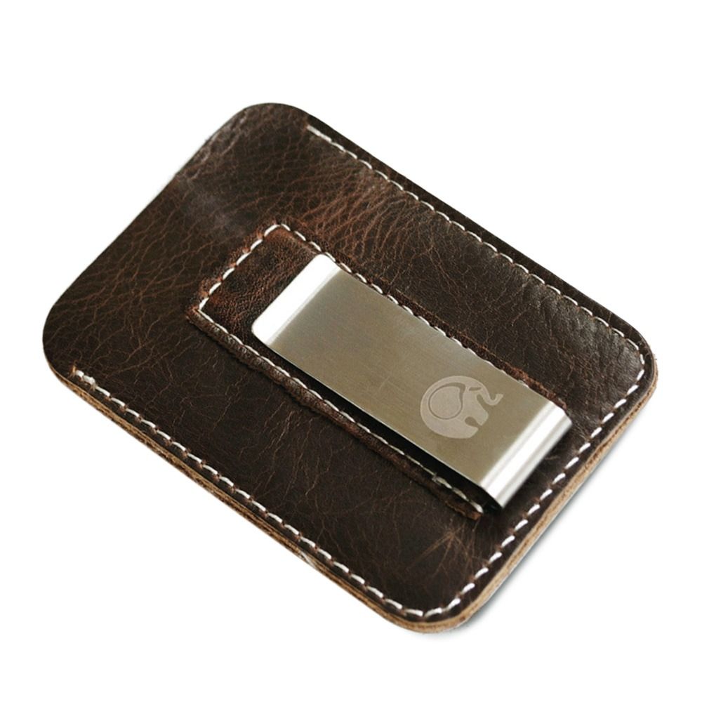 New Leather Genuine Leather Mo - đánh giá và giá Money Clip Slim