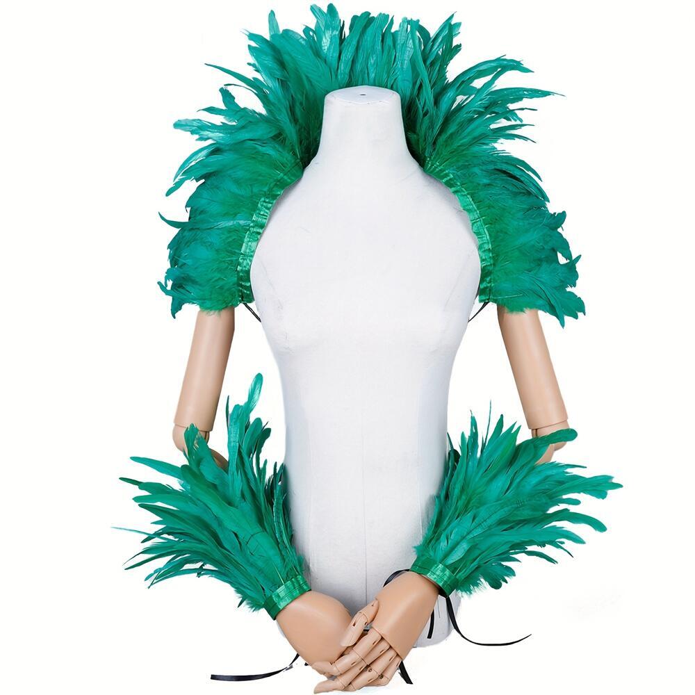 Elegant Red Feathers Women's S - đánh giá và giá Men Accessories Elegant