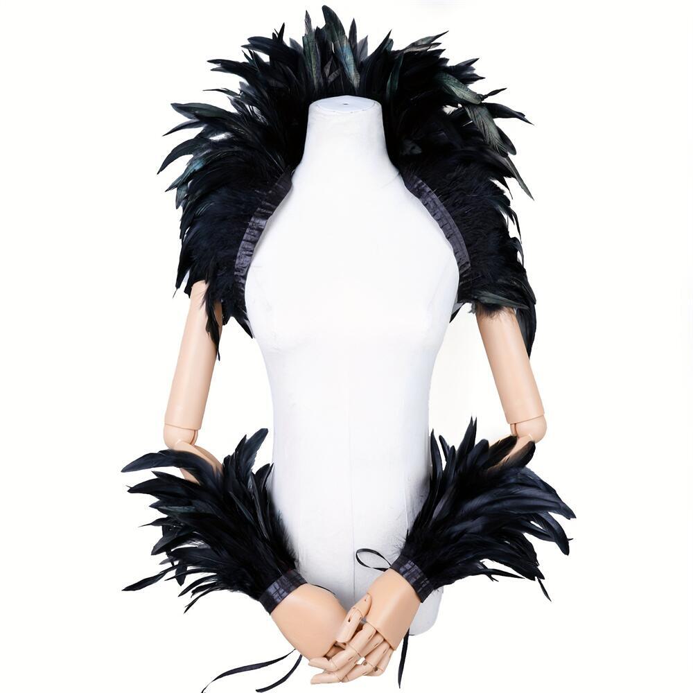 Elegant Red Feathers Women's S - đánh giá và giá Men Accessories Elegant